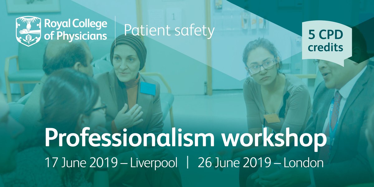 Our new interactive workshops help identify and challenge unprofessional behaviour in the workplace, and are open to all clinicians and healthcare workers.

With 5 CPD points on offer, sign up now to attend in either London or Liverpool: rcplondon.ac.uk/events/rcp-pat…