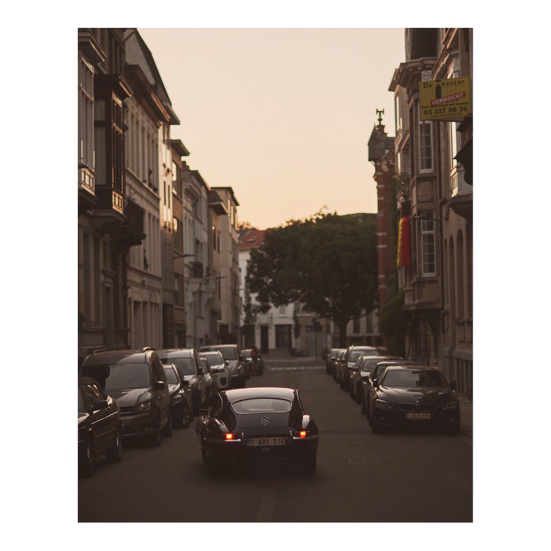 E-type. Early evening, Antwerp.