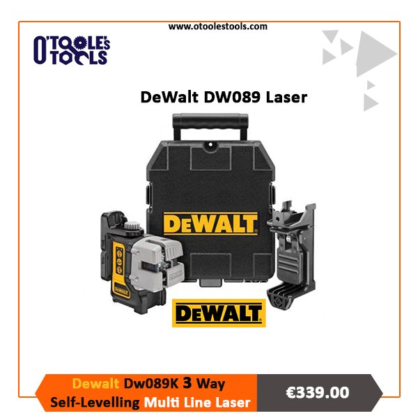 The DEWALT DW089K is a 3 Way Self-Levelling Multi Line Laser used for marking Horizontal, Vertical and Side Lines <a href="/DEWALTtough/">DEWALT</a> check it out bit.ly/2K1xhcK