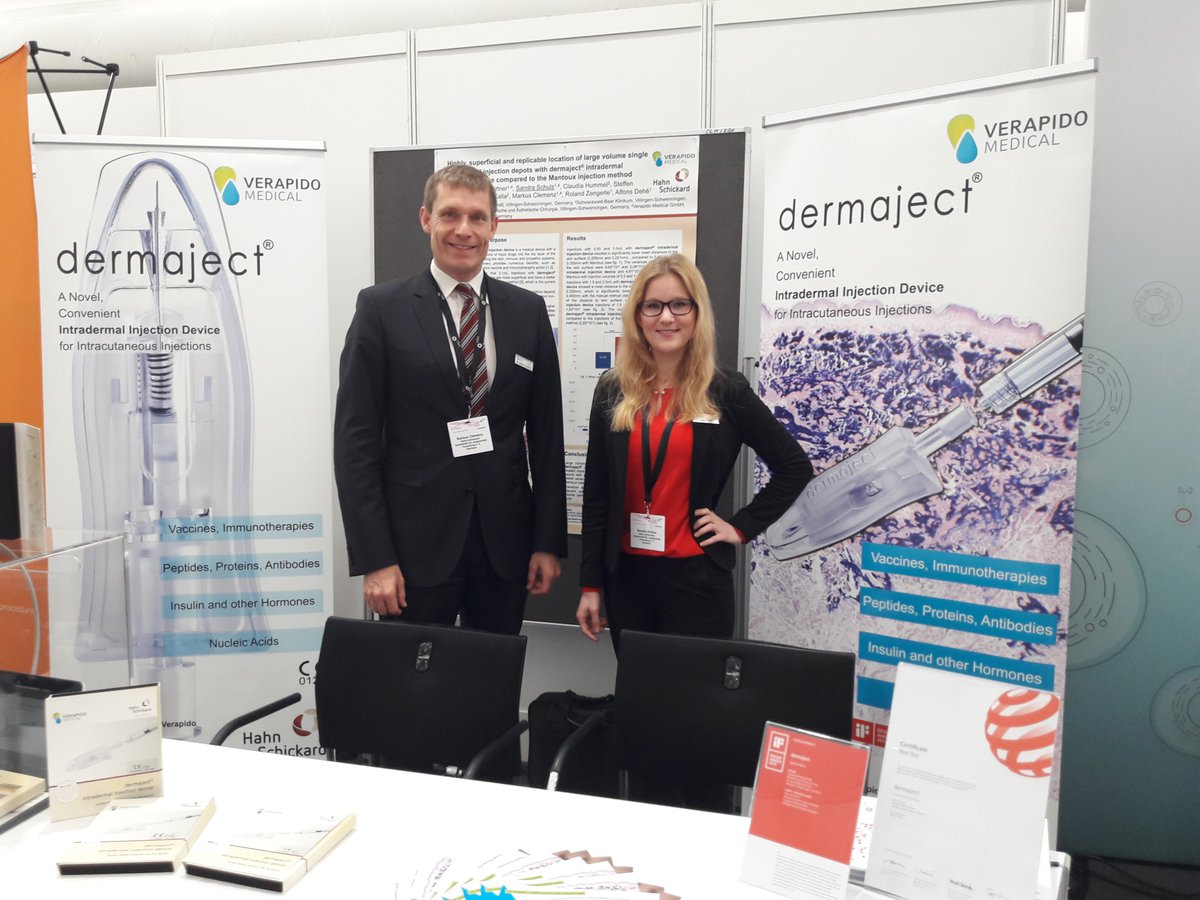 verapido's tweet photo. Had a great time at the #CIMT2019 #C_IMT ! Interesting presentations about #cancerImmunotherapy #ImprovingImmunity #Immunotherapy #Immuno_Therapy #TherapeuticVaccination #neoantigen #vaccines  #Vaccine #vaccination #cancervaccines Thanks from #verapidomedical #verapido #dermaject https://t.co/vYaEtV4Fle