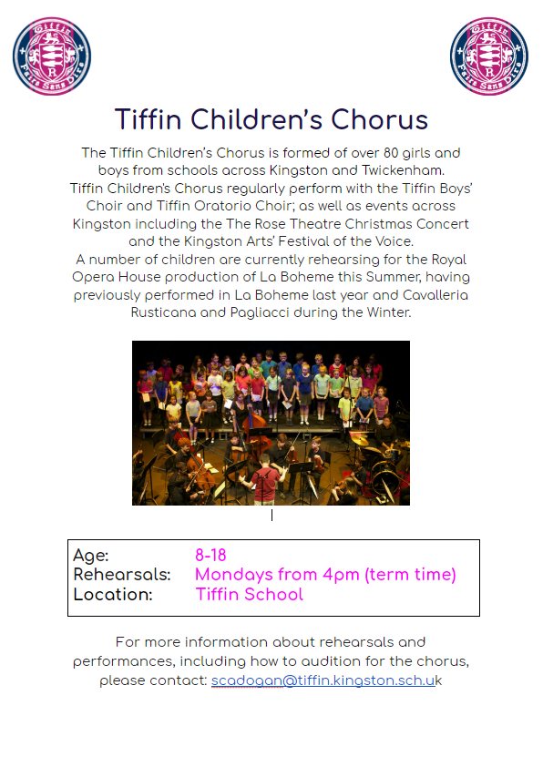 TiffChildChorus's tweet photo. Get to learn a bit about the Tiffin children's chorus! or join us in one of our engaging rehearsals! @Tiffin_School @TheKingstonAca @TwickSch @KGS1561 @Bedelsford @Rosetheatre @RichmondTheatre @RssMwt https://t.co/g64xsxYW7I