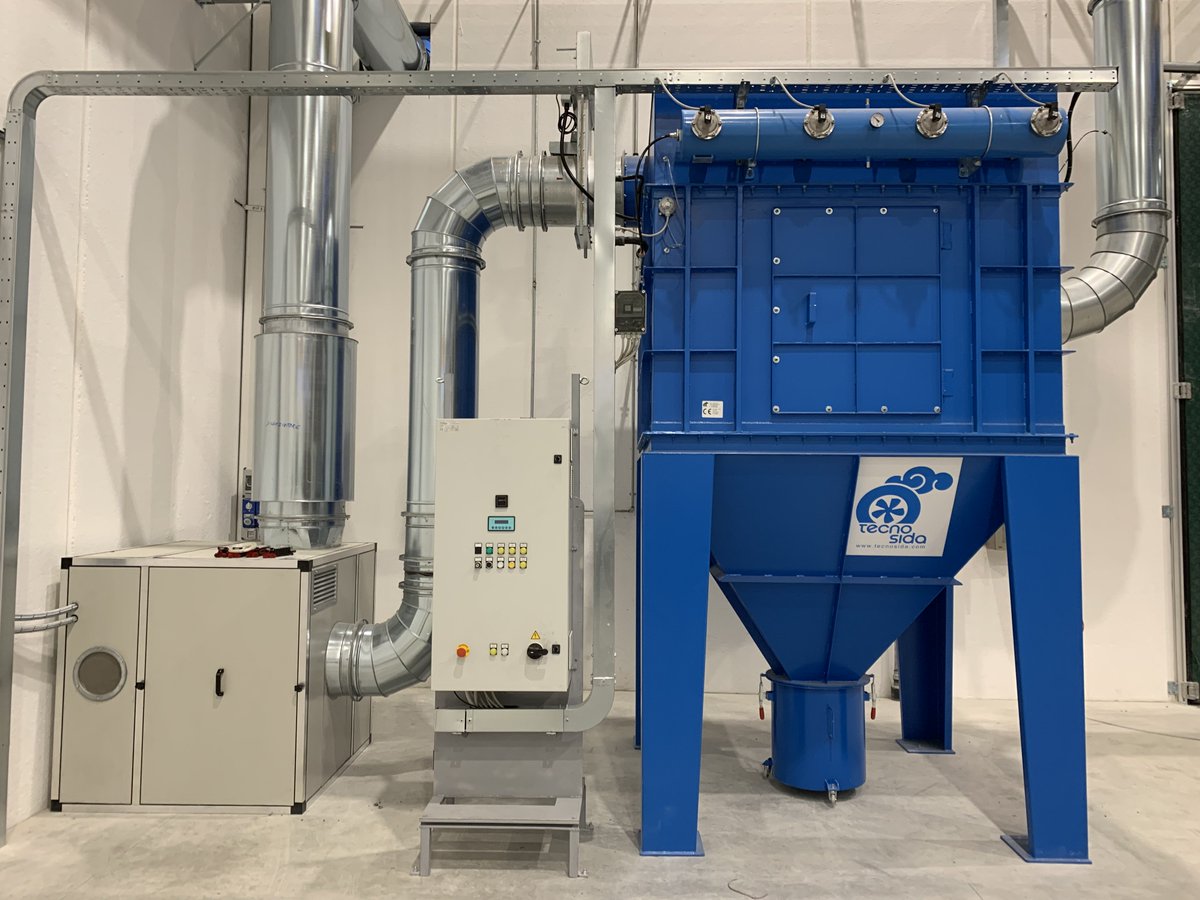 TecnosidaMkt's tweet photo. FUMES AND DUST FILTRATION SYSTEM
In the following images you can see one of our latest plants: a system to treat #dust and #fumes from #welding and #grinding operations!
For more information: https://t.co/WFiiK59PCW
#Tecnosida #industrial #aspiration #system https://t.co/VDmQ3uTEfK