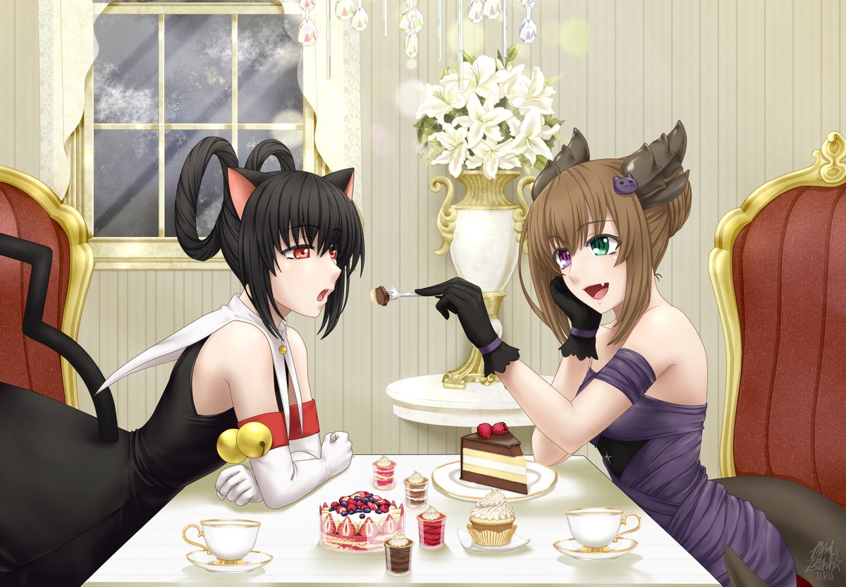 Teru Semi Active Commission Noir Vinocacao Eating Dark Chocolate Layer Cake Is This Cannibalism Dogdays ノワールヴィノカカオ Noirvinocacao Commissions Commission Fanart Dessert Oc ドッグデイズ Cake T Co Jlfkaegc0d