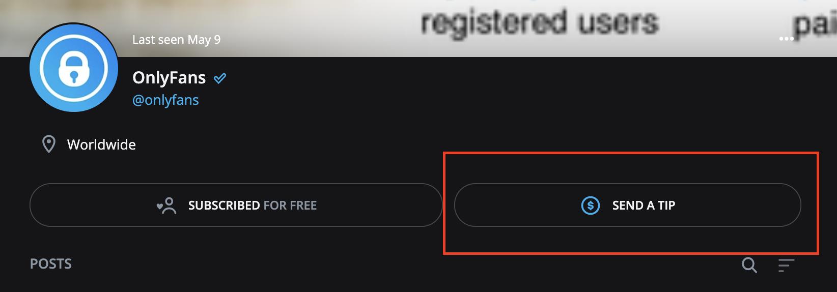 How to add tip option on onlyfans post