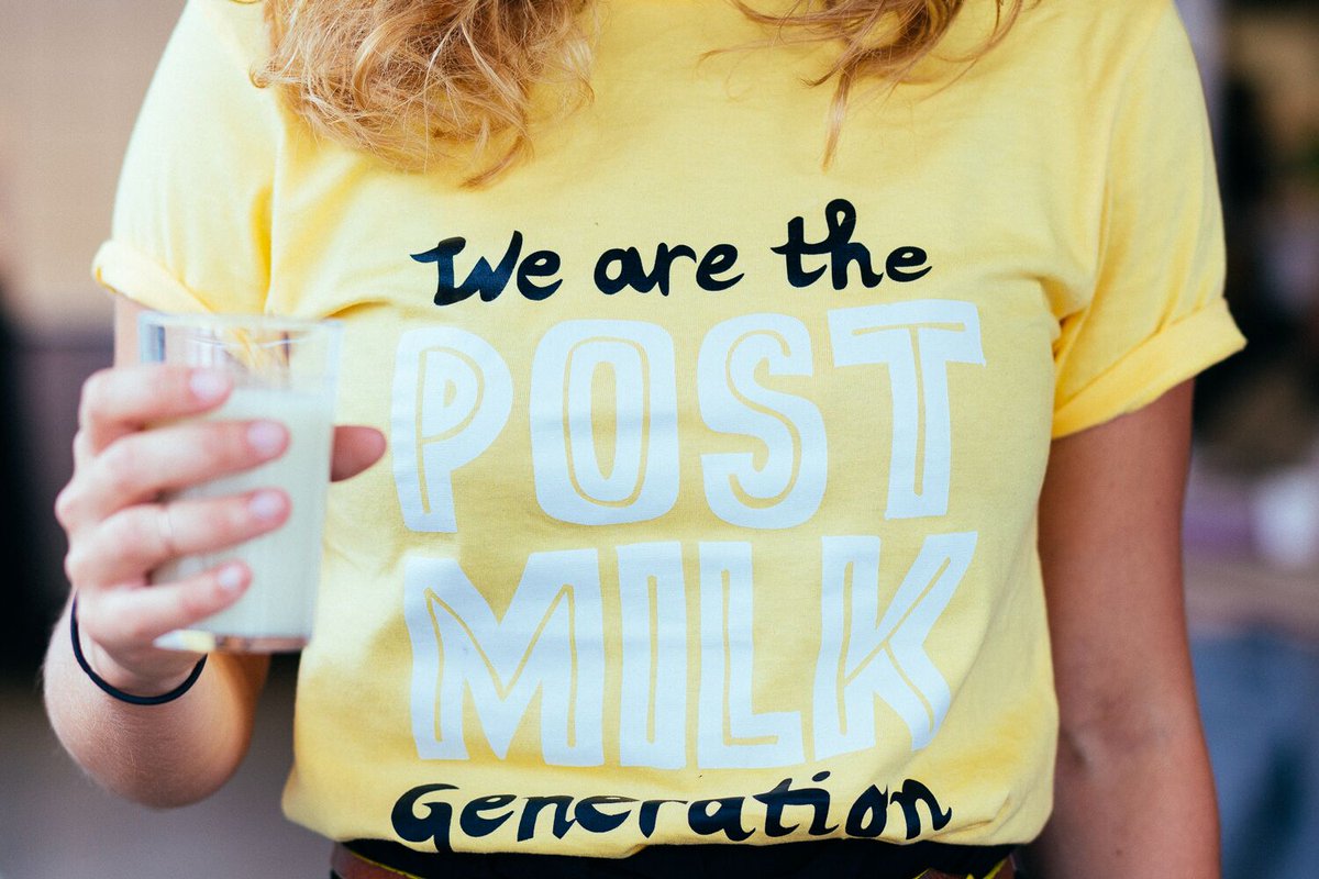 If you’re thinking, “Post Milk Generation? What’s that?” Then the internet is great because it's showing you this tweet where we say that if you thoughtfully choose what you eat and drink with the health of the planet in mind, this is your movement. Welcome! And thanks, internet.