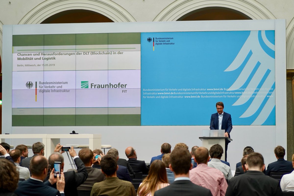 Very happy to have presented our #iota-based #platooning #prototype @BMVI /'s #BlockchchainForm. There, @AndiScheuer presented the report on #dlt / #blockchain our colleagues from <a href="/FraunhoferLab/">Fraunhofer BlockchainLab</a> created.
Visit dlt-platooning.com 4more details &amp; latest developments
<a href="/iotatoken/">iotatoken</a>