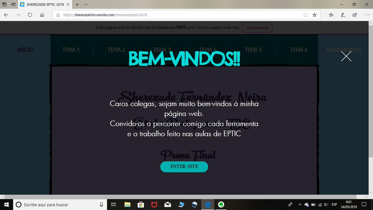 Sherezade3m's tweet photo. Muito bom dia colegas! Já é o dia e aqui deixo o endereço do meu site para que possam ver todo o meu trabalho realizado nas aulas de #eptic com a professora @iberisTICs  Desejo que gostem. Sorte e força!
https://t.co/Xp1uzWLHUD https://t.co/Um0atRj2fI