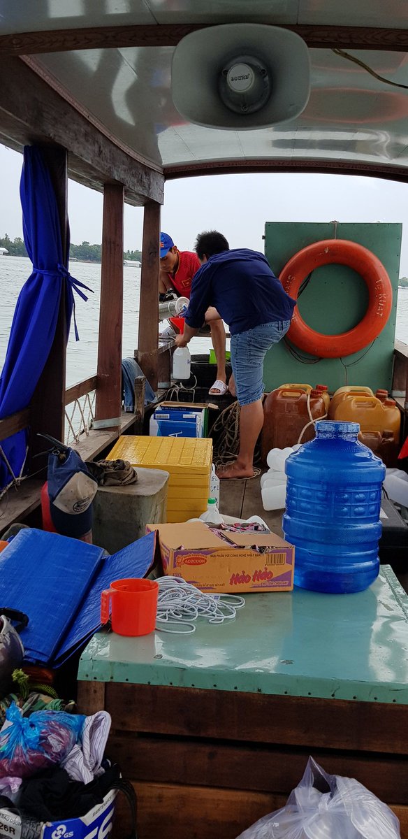 GeomorphicJosh's tweet photo. Out in the mighty #Mekong today as #TeamADCP powers on to collect information about the river's sediment and flow characteristcs. Some excellent bank failures, too. From a geonorphological perspective, anyway... #Rameses #MekongDelta https://t.co/TeJMsn53eC
