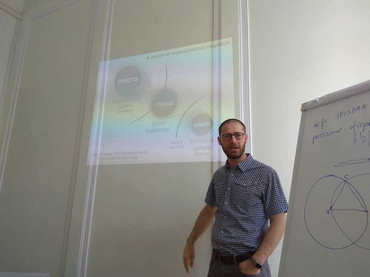 MilekPl's tweet image. @secchi_davi starts today with his talk on cognition in organizations