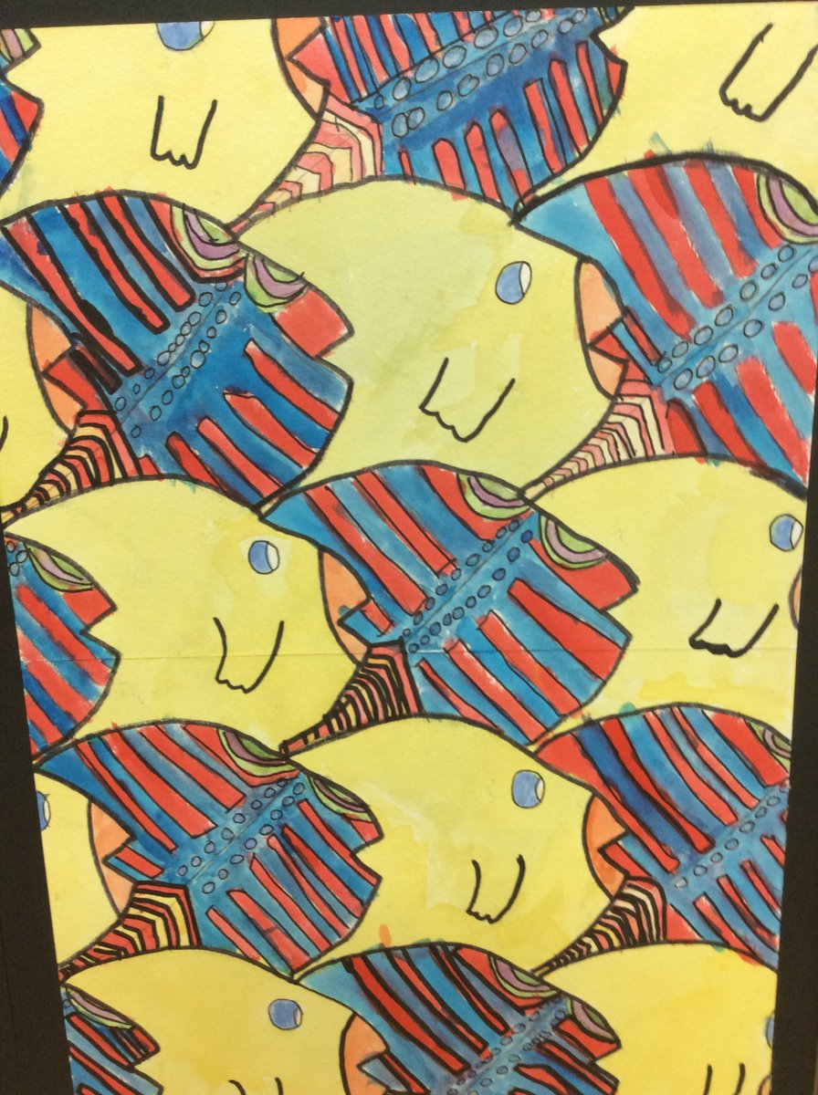 GladwinPrimary's tweet photo. Wow look #art #celebrations @GladwinPrimaryArt Exhibition.For 7 days we will share a different year groups mathematical #art . Day 6 is Year Fours's learning inspired by #Escher π #LovePeterGladwin #creativitiy #EdArt #EdMaths #growthmindset #resilience #art #ArtsEd https://t.co/Gbw9KxDI4f