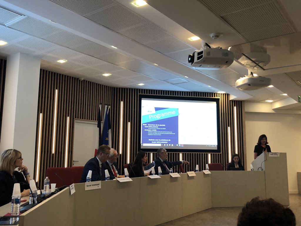 Démarrage de la conférence Propriété Intellectuelle et Numérique de Monsieur le Professeur <a href="/cabinetcaron/">Cabinet Caron</a>