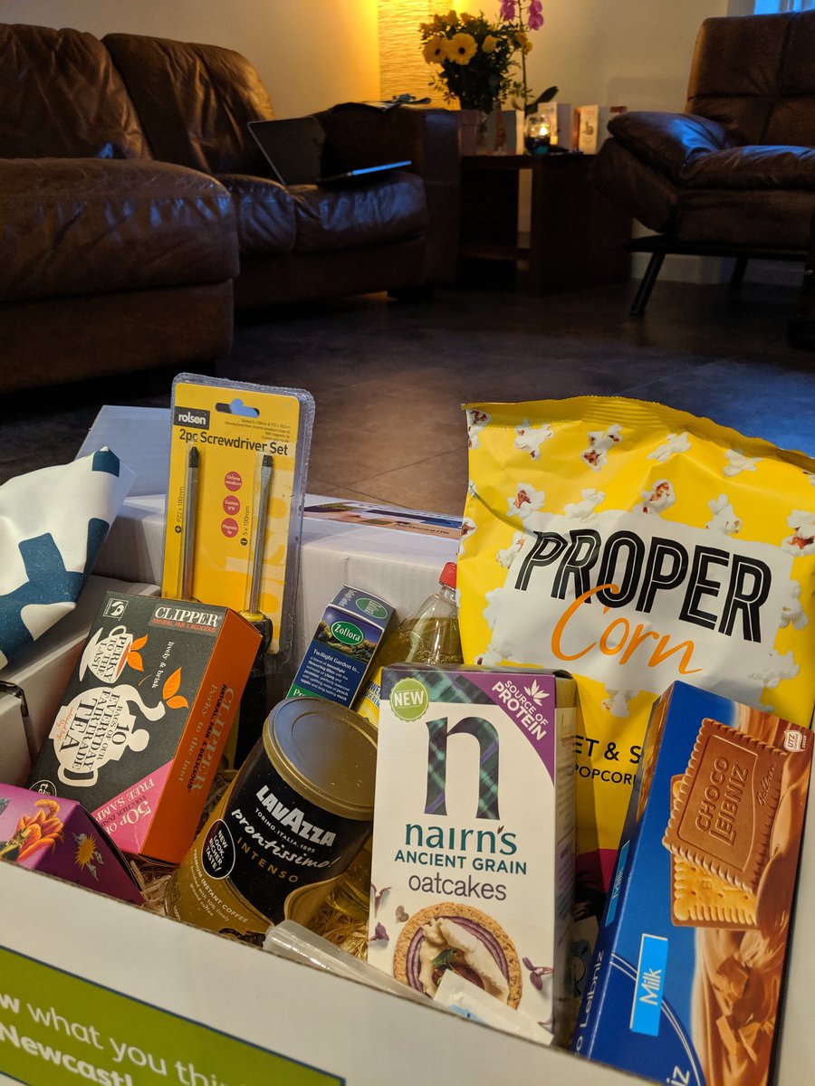 Genuinely surprised (and impressed) with the package I just received from <a href="/NewcastleBSoc/">Newcastle Building Society</a> 😃 to welcome me in my new home! They helped me get mortgage and as 'self employed' it was quite difficult! 🙌🏽