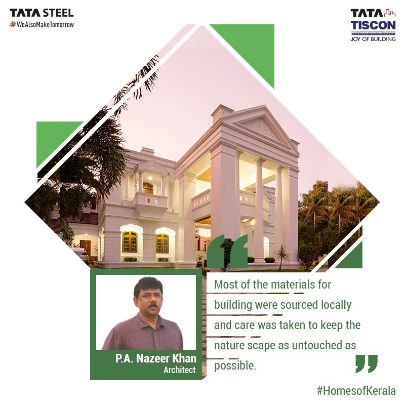 Tata Tiscon (@tatatisconworld) on Twitter photo There is nothing like keeping the surrounding of the house as natural as possible. And who knows it better than the local folks! 
#HomesOfKerala #TatasSteelAashiyana  
To know more about such designs, check out - aashiyana.tatasteel.com/#/design There is nothing like keeping the surrounding of the house as natural as possible. And who knows it better than the local folks! 
#HomesOfKerala #TatasSteelAashiyana  
To know more about such designs, check out - aashiyana.tatasteel.com/#/design