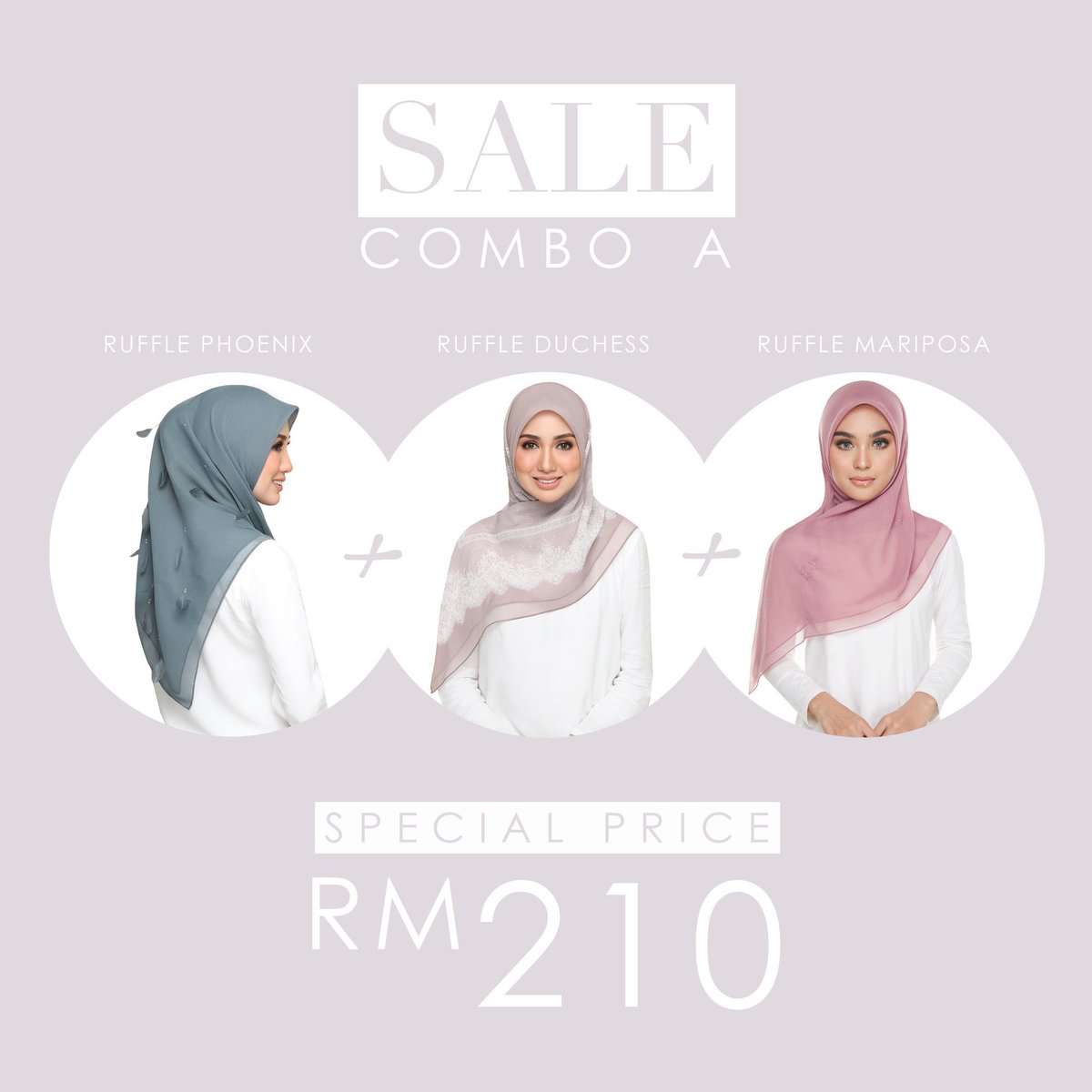 Tudung ruffle