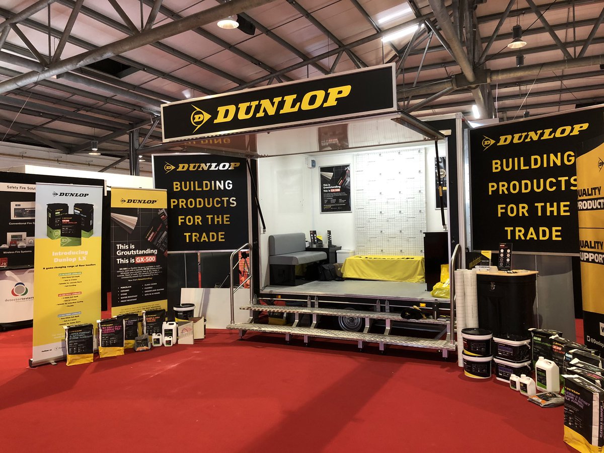 dunlopjohns's tweet photo. Come down to the Harrogate showground @ProBuilderLive With @DunlopAdhesives  #Live #Demos #giveaways #tshirts with @BAL_SeanP  #10am  til #4pm https://t.co/QvsGfjg2JV