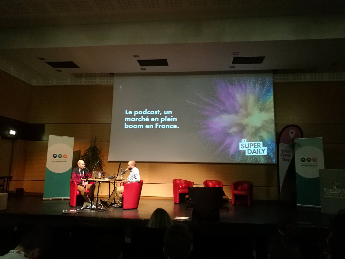 Z&amp;KO au #WebCampDay. On commence la journée par le retour du format podcast dans le #SocialMedia. #webmarketing