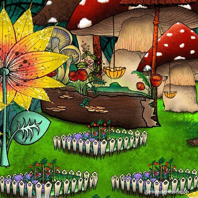 MidniteMoonMob's tweet image. It was a privilege to grow up with a garden, two dogs, a friendly cat and a vegetable patch. We didn't live in mushrooms but we wished we had 🍄
.
.
.
.
.
.
.
.
#new #app #art #illustration #drawing #draw #picture #artist #sketch #paper #pen #procreat… bit.ly/2HBinbL