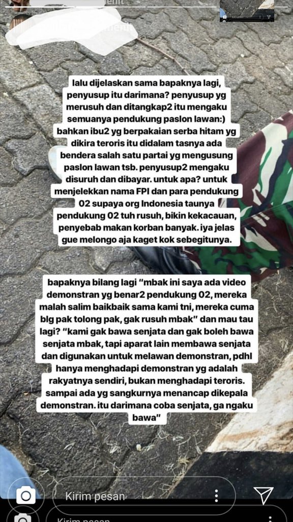 apasihhgoblok's tweet photo. Semangat untuk bapak TNI
#MundurlahJokowi 
#JokowiPelanggarHAM https://t.co/vox6eX6BtH