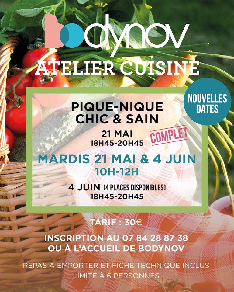BODYNOVmtp's tweet photo. Atelier cuisine:  
 👉3 places restantes pour le 4 juin de 10h à 12h
 👉2 places restantes pour le 4 juin de 18h45 à 20h45 #healthyfoodmontpellier #Montpellier #bienmanger #bodynov #Sante https://t.co/ofb8dFqut5