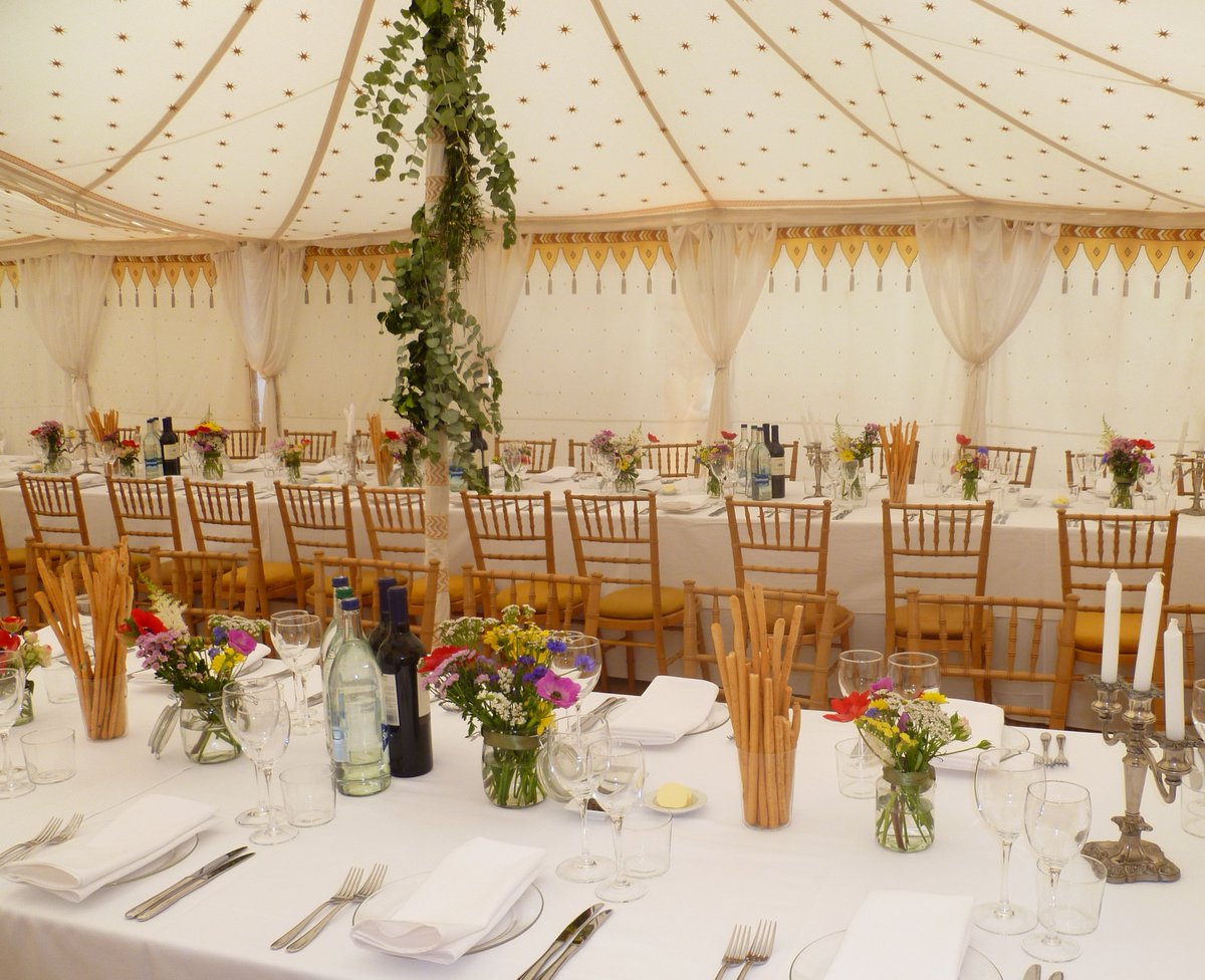 HAPPY FRIDAY - here is a very ethereal event from last summer, we love the relaxed vibe with handpicked flowers on the table and eucalyptus wrapped around the <a href="/RajTentClub/">Raj Tent Club</a> tent poles ! #Letticeevents #Fridayfeeling #Happyfriday #TGIF