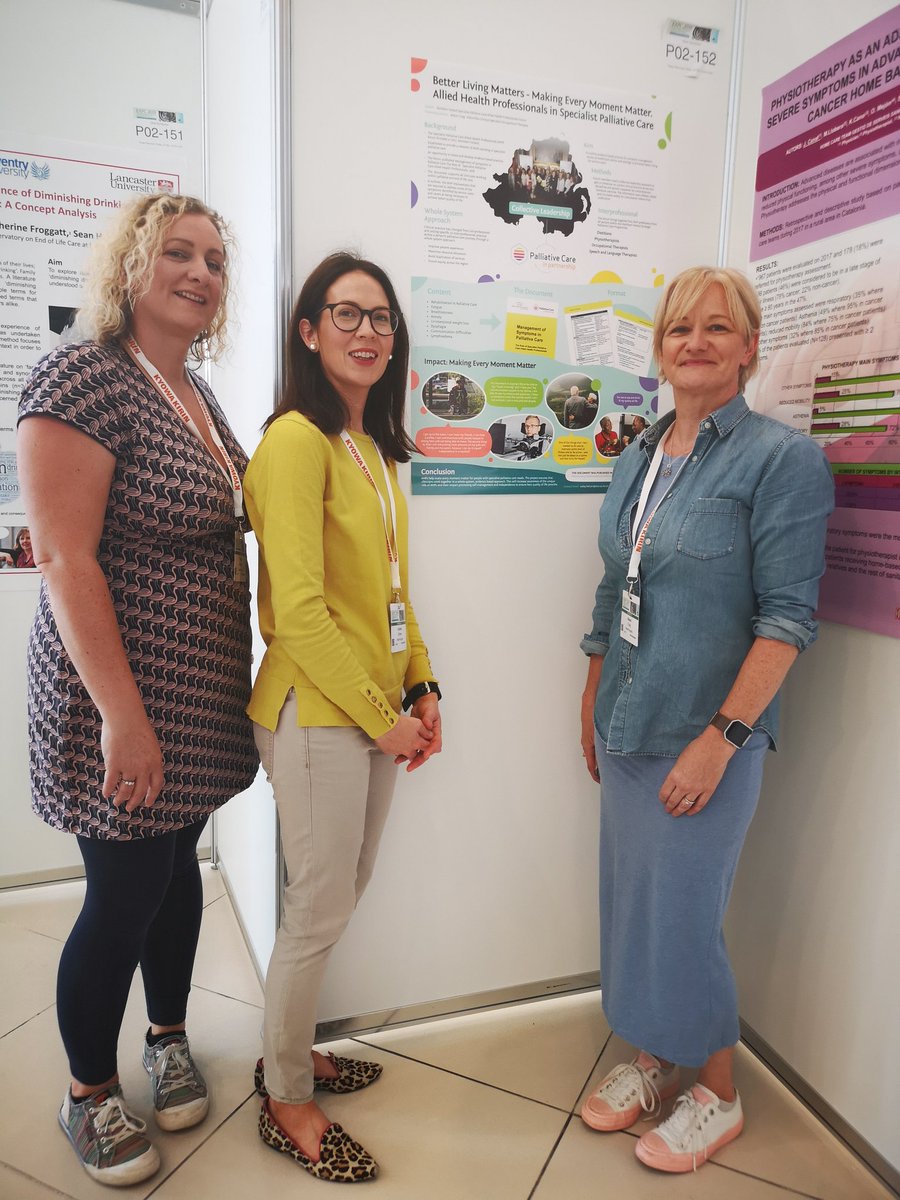 Cgrimes3's tweet photo. #BetterLivingMatters:Making Every Moment Matter. Delighted that the work of the SPCAHP Forum is being shared at #EAPC2019 https://t.co/GMoDxmb5UX. Representing 4 professions within statutory &amp; non statutory org #systemnotsilo #palliativecareinpartnership #AHPsintoAction #AHPWave https://t.co/EnzLMdPZrO