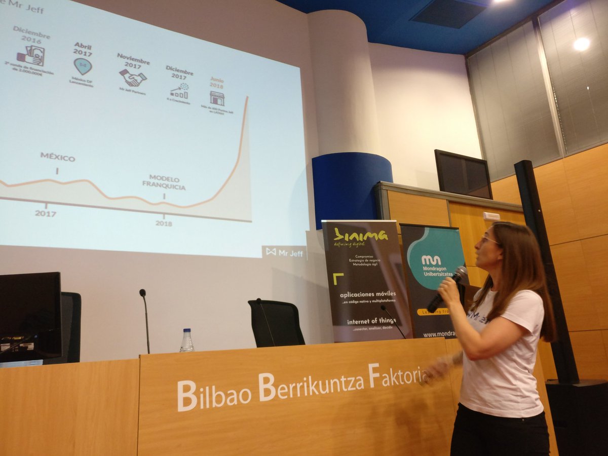 roberto_sbrolla's tweet photo. La impresionante curva de crecimiento de la empresa @mrjeffapp en la genial presentación de @Martalllica sobre metodologías de testing en #Bilbapp19 #Growth #Apps https://t.co/8pfoQ1MUpe