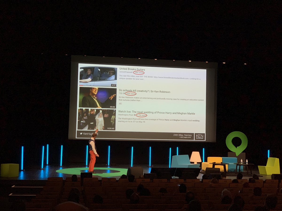 Belle illustration de l’expérience client avec le cas #unitedbreaksguitars à la conférence #conversation19 de <a href="/KenHughesIE/">Ken Hughes</a> #cx #ux