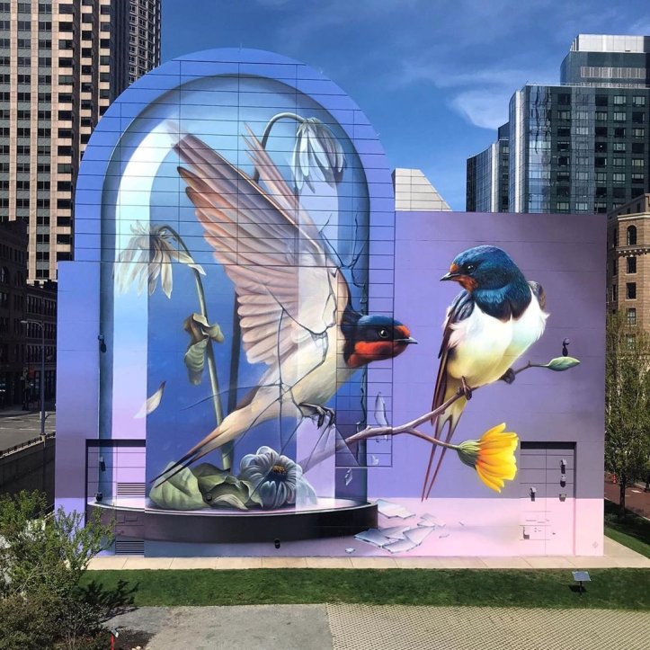 brababella's tweet photo. #Streetart News [1565] – #SuperA, #MisterWoodland, #MarioMankey https://t.co/5WWPxAx2nE in evidenza il #murale di Super A a #Boston per #RoseKennedyGreenway #arteurbana #urbanart #murals #muralism https://t.co/j637ok6YG8