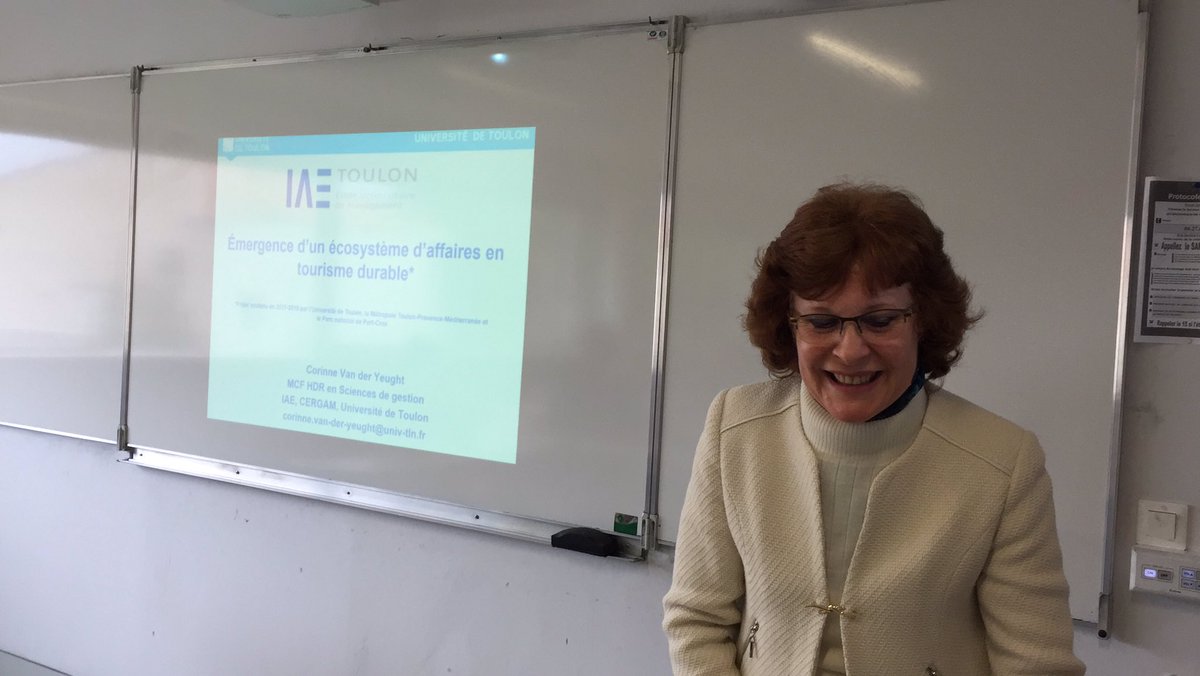 Émergence d’un écosystème d’affaires en #tourismedurable <a href="/AFMaTorg/">AFMaT</a> #afmat2019 @corinneVanderYeught