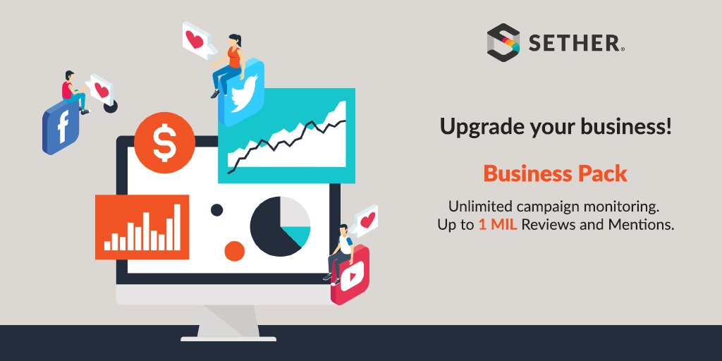 setherplatform's tweet image. Upgrade your digital marketing strategy with Sether for Business. 
Sign up today and optimize your digital profile: bit.ly/Sether.
#BrandManagement #CampaignMonitoring