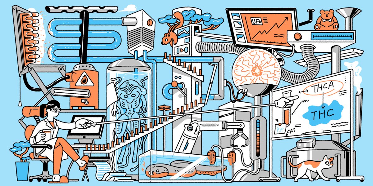 O Xrhsths 武田侑大 Takeda Yukihiro Sto Twitter 好きに描いていいよ と言われた際に頻繁に出てくる研究所スタイル 画数 の多い漢字のように要素を詰め込んでしまえばバランスが取れるという常套手段 そしてやはりこういう絵は描いていて楽しい