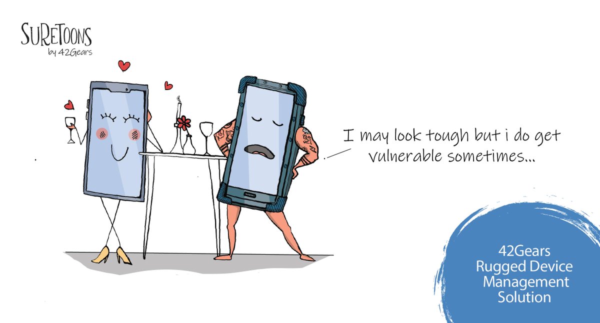 42gears's tweet photo. #SURETOONS: Your #weeklydoseoffun. Are your rugged devices really secure? https://t.co/tnpwoYBNJF https://t.co/VRolcWHgO9