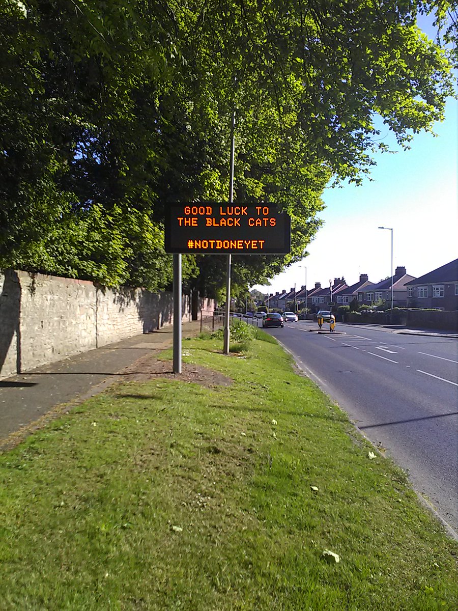 Good luck to <a href="/SunderlandAFC/">Sunderland AFC</a> heading down to Wembley, the whole city is behind you Ha'way the lads!