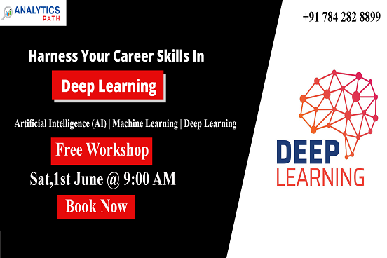 imAnalyticsPath's tweet image. It's Time To Begin Enrolling For The Free Workshop On #DeepLearningTraining By #AnalyticsPath Scheduled On 1st  June, 9 AM, Hyd
For Free Registrations:  bit.ly/2HQnvHT
For Further Details:  bit.ly/2GC5hfu
#DataScienceTrainingInHyderabad