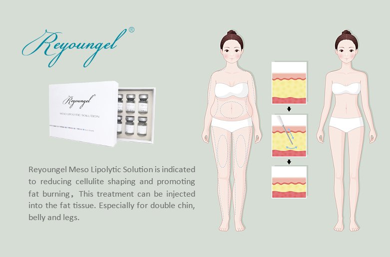 reyoungel's tweet image. Reyoungel® Meso lipolytic solution is indicated to reducing cellulite shaping and promoting fat burning，This treatment can be injected into the fat tissue. Especially for double chin, belly, and legs.