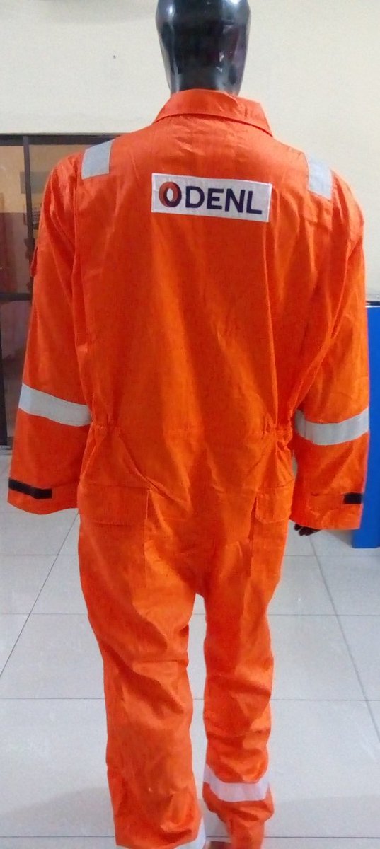 Just Completed production of Fire Retardant Coverall with Logo design to be supplied to  ODENL. Contact us: 07064463195
Bajomon House, 62 Airport Road, By Union Bank Effurun Delta state.
Email: kglworkwear@gmail.com