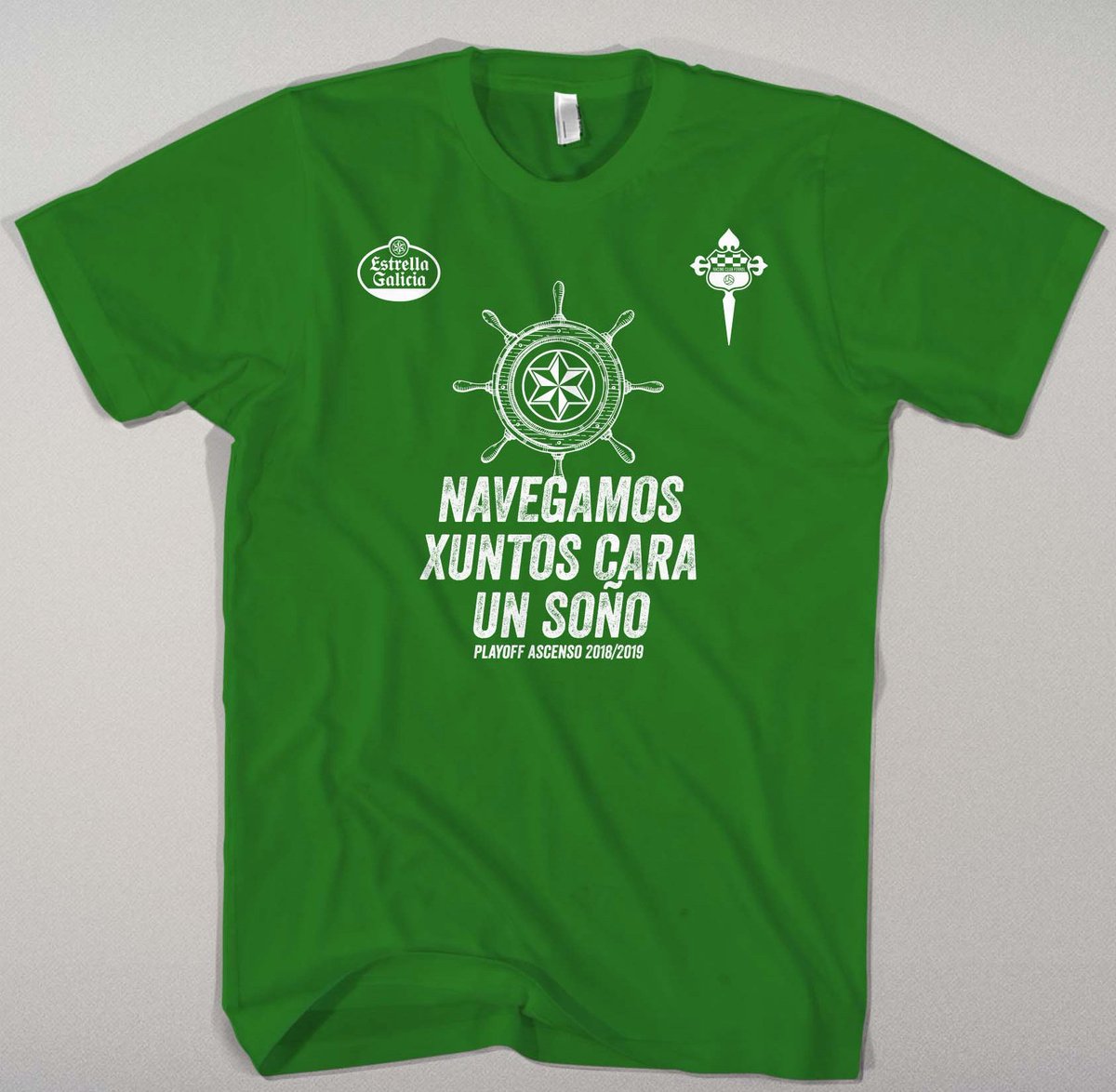 racingferrolsad's tweet image. ¡Ya tenemos en la oficina la camiseta del Play-Off! 💪💚

#AscensoAVista #Navegandocaraunsoño #EstoEsFerrol #LlenemosAMalata
