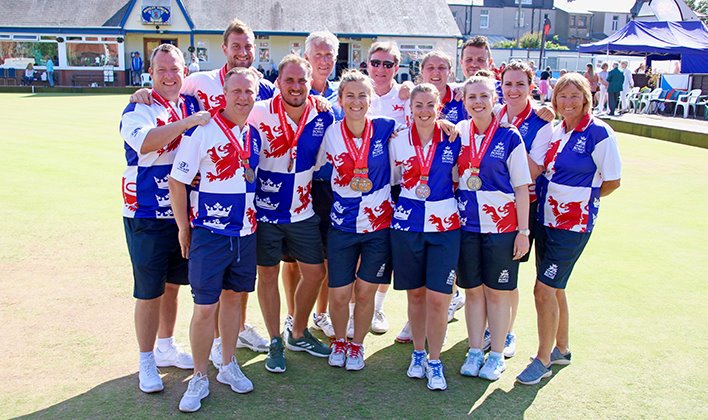 BowlsEngland's tweet photo. 🥇🥇🥇🥈🥈🥉🥉🥉

A successful week at the Atlantic Championships for our team!

Qualification has also been secured for all eight disciplines at next year's World Championships too 

[📸: Allen Simms] #playbowls https://t.co/GyLeQHSKeg
