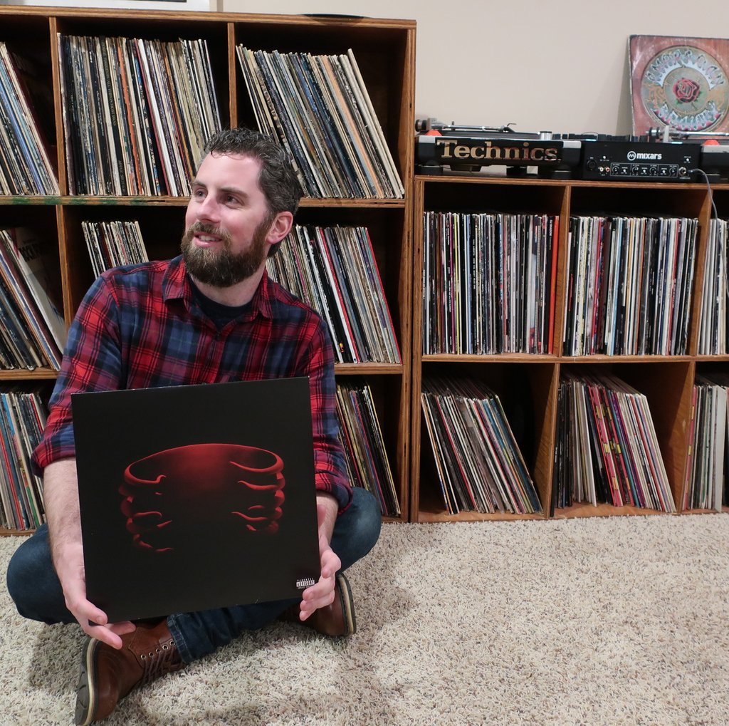 "Undertow" by Tool #vinyloftheday @tooltheband⠀
It's hard to believe this album came out in #1993. Grunge, Metal, and Prog music flowing through a group of amazing musicians. Behind Pat is part of our older brother's vinyl collection. It kicks our collection's ass.🍑 #vinylgoals