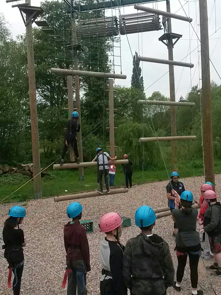 NorburySchool's tweet photo. Year 6 have had a super healthy breakfast and have started the first activity #gladiatorwall #residential https://t.co/KdpHqot180
