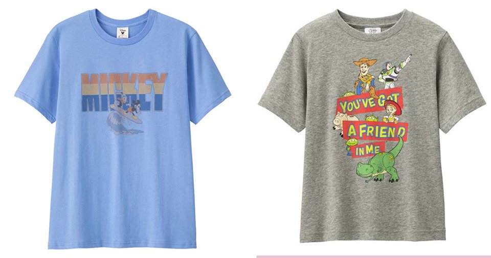 Wwd Japan Twitter પર ニュース ジーユー のtシャツにビンテージ調のミッキーやトイ ストーリーの人気キャラが登場 T Co Kp7j8zhwzb Gu ディズニー ピクサー