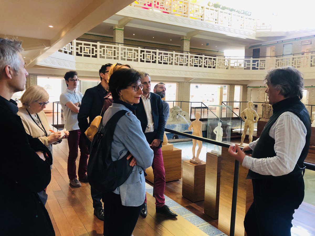 adacgvaf's tweet photo. Journée de rencontres de l’Asso des DAC des Grandes Villes et Agglomérations de France : 1ère étape au Musée la Piscine de Roubaix, avec Bruno Gaudichon son fondateur et directeur https://t.co/OW3aNYhsqS