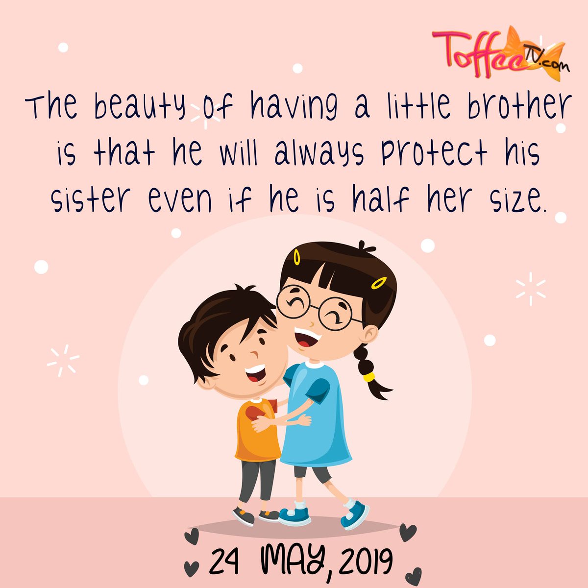 Watch the dedications for Brother's day at: https://t.co/ruKUip4zvd…  Brothers are what best friends can never be. Happy Brother's Day - 24th  May, 2019! #brother #sister #sibling #love #brotherday #youarethebest  #friends React, Comment, image size:1200x1200