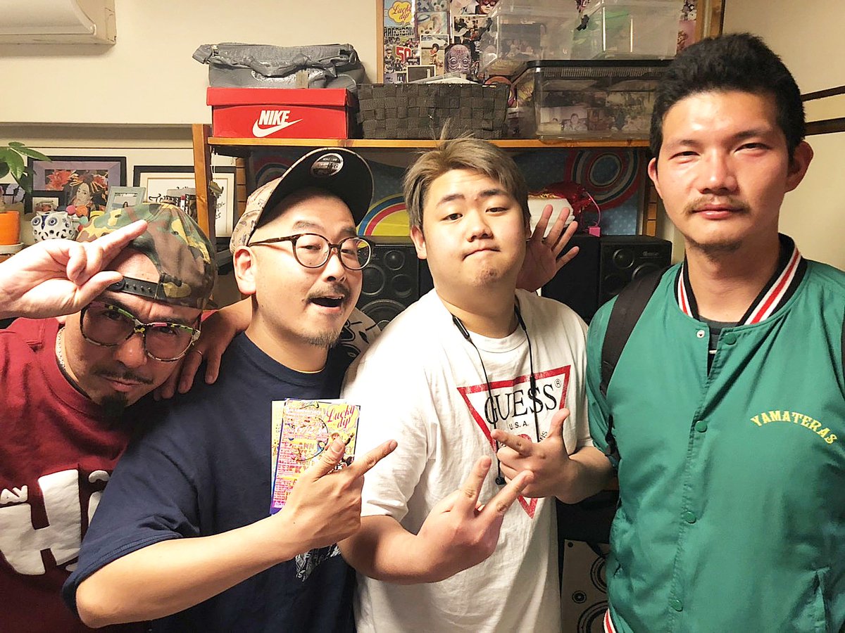 nudeman_1031's tweet photo. ゴキゲンな新曲が生まれようしている #バナヘ 🍌
#dj_hellc レコーディングのサポートありがとう🔥
#バナナヘッド #bananahead #フランケン #丸省 #ガッデム鎌田 #味岡squad https://t.co/y5PjBH9mTD