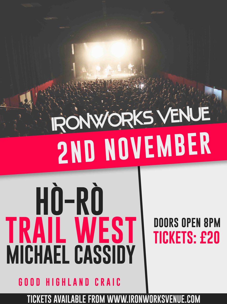 ✨✨** VIP Upgrades on sale NOW for <a href="/horomusic/">Hò-rò</a> / Trail West West &amp; Michael Cassidy on Saturday 2nd November ** ✨✨

Don't miss out, very limited available! bit.ly/2BzT5Gz