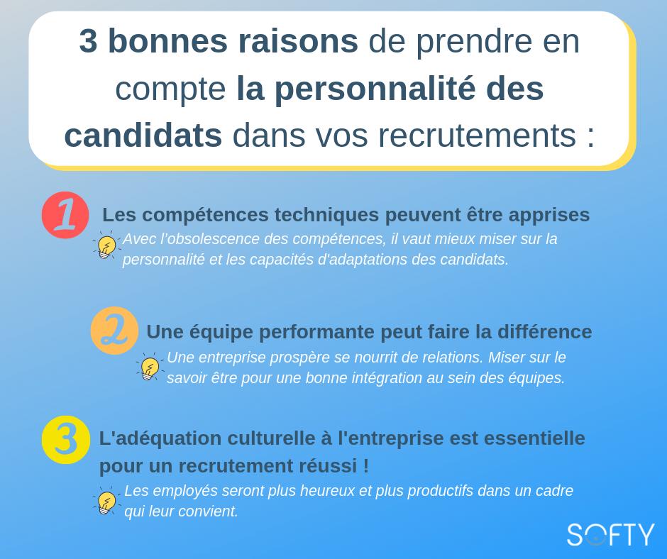 💡 Embaucher en prenant en compte la personnalité et les #Softskills est essentiel pour des recrutements pérennes ! L'humain doit être le cœur 🧡 de l'entreprise. 

Embaucher pour la personnalité est aussi essentiel que l'expérience→ recrutement.softy.pro/blog/pourquoi-… #RH #recrutement