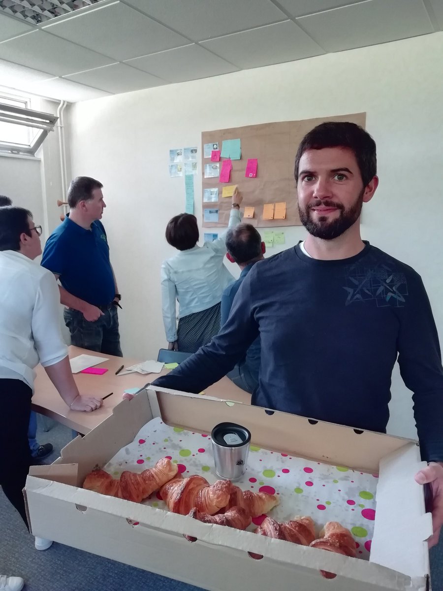 Avec <a href="/jcoelho35/">Jérémy Coelho</a> en formation appréhender l'agilité pour Agrial mais on prend le temps de fêter les #40yearsbySII