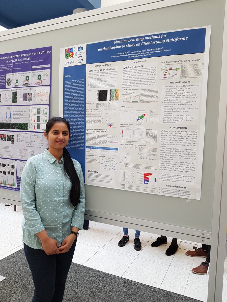Glioresolve's tweet photo. Gliotrain is well presented at the Brain Tumor Meeting 2019 in Berlin! Our ESRs Archita, Manasa, @viktorija_juric, @KieronWhite14 and @yahayayabo are presenting their posters @MDC_Berlin. Well done! https://t.co/PwfbYQ1sUa