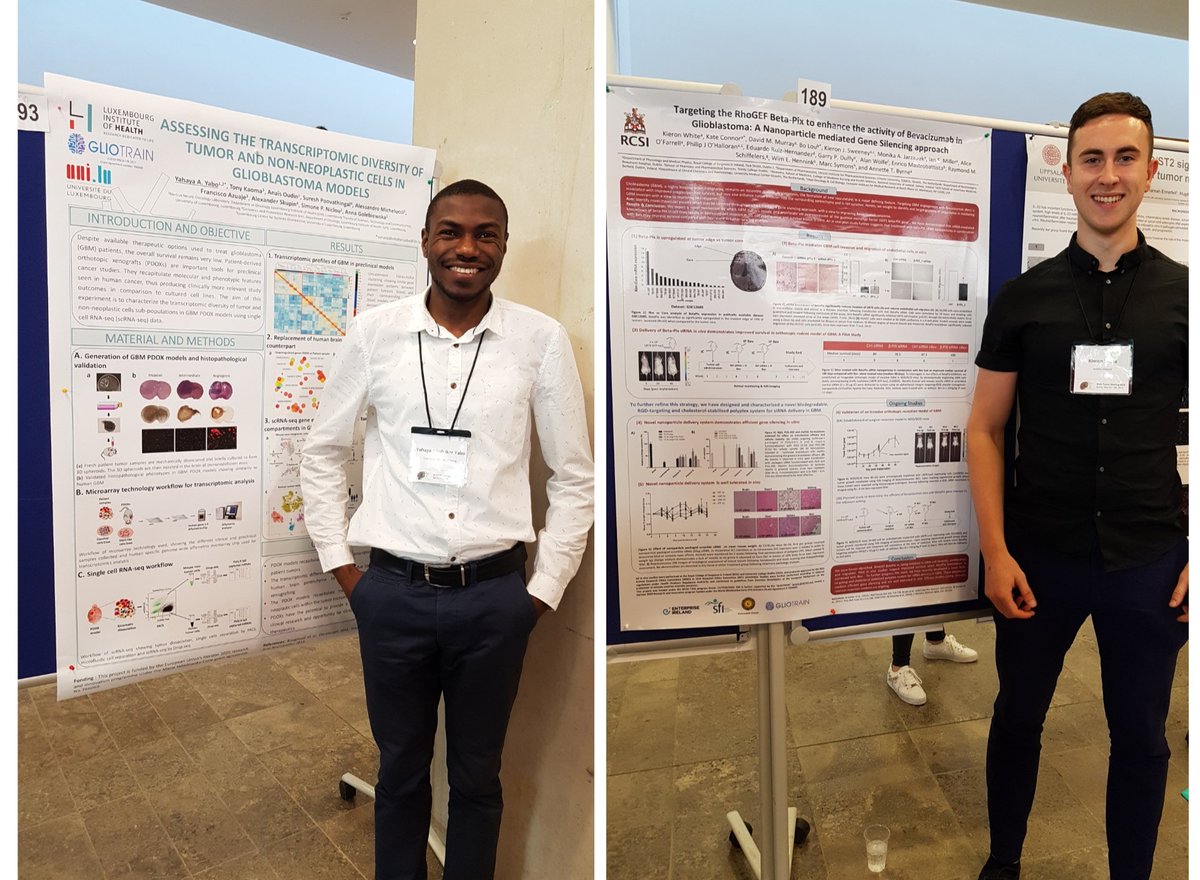 Glioresolve's tweet photo. Gliotrain is well presented at the Brain Tumor Meeting 2019 in Berlin! Our ESRs Archita, Manasa, @viktorija_juric, @KieronWhite14 and @yahayayabo are presenting their posters @MDC_Berlin. Well done! https://t.co/PwfbYQ1sUa