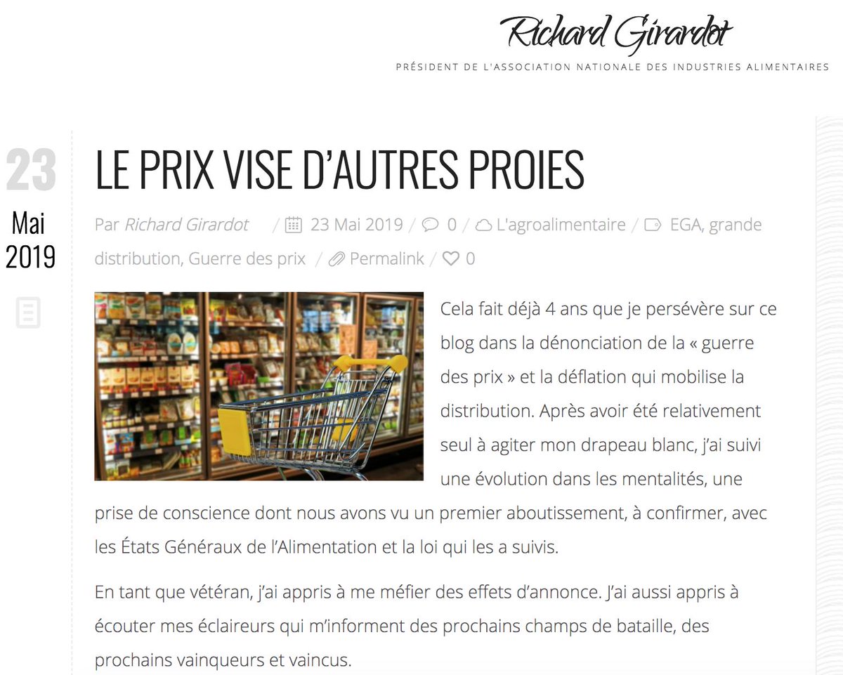 Le prix vise d'autres proies ! Retrouvez mon dernier billet sur la guerre des prix qui fait de nouvelles victimes ▶️ richardgirardot.fr/le-prix-vise-d…